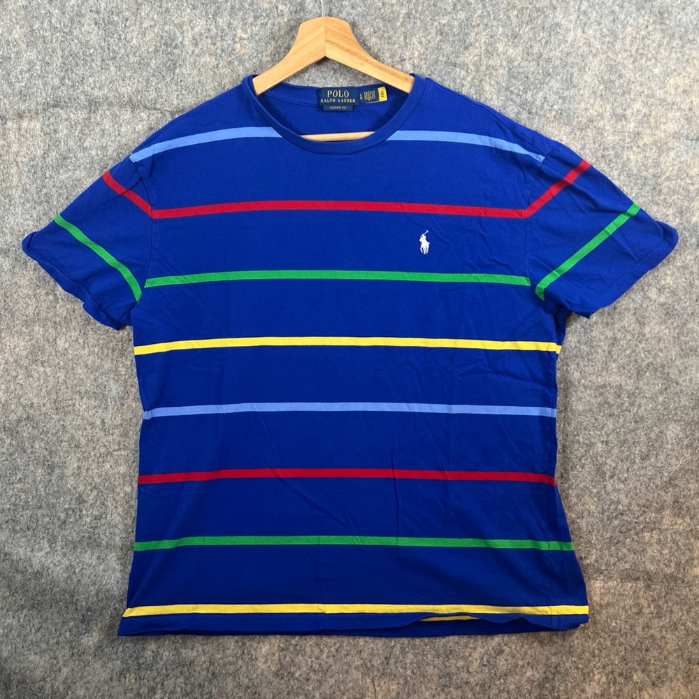 Polo Ralph Lauren Men's Multicolor Striped Tee men’s large